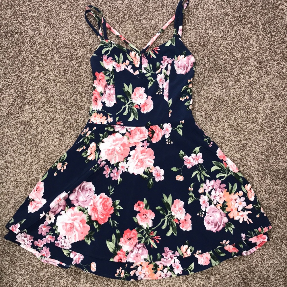 Flower Skater Dress